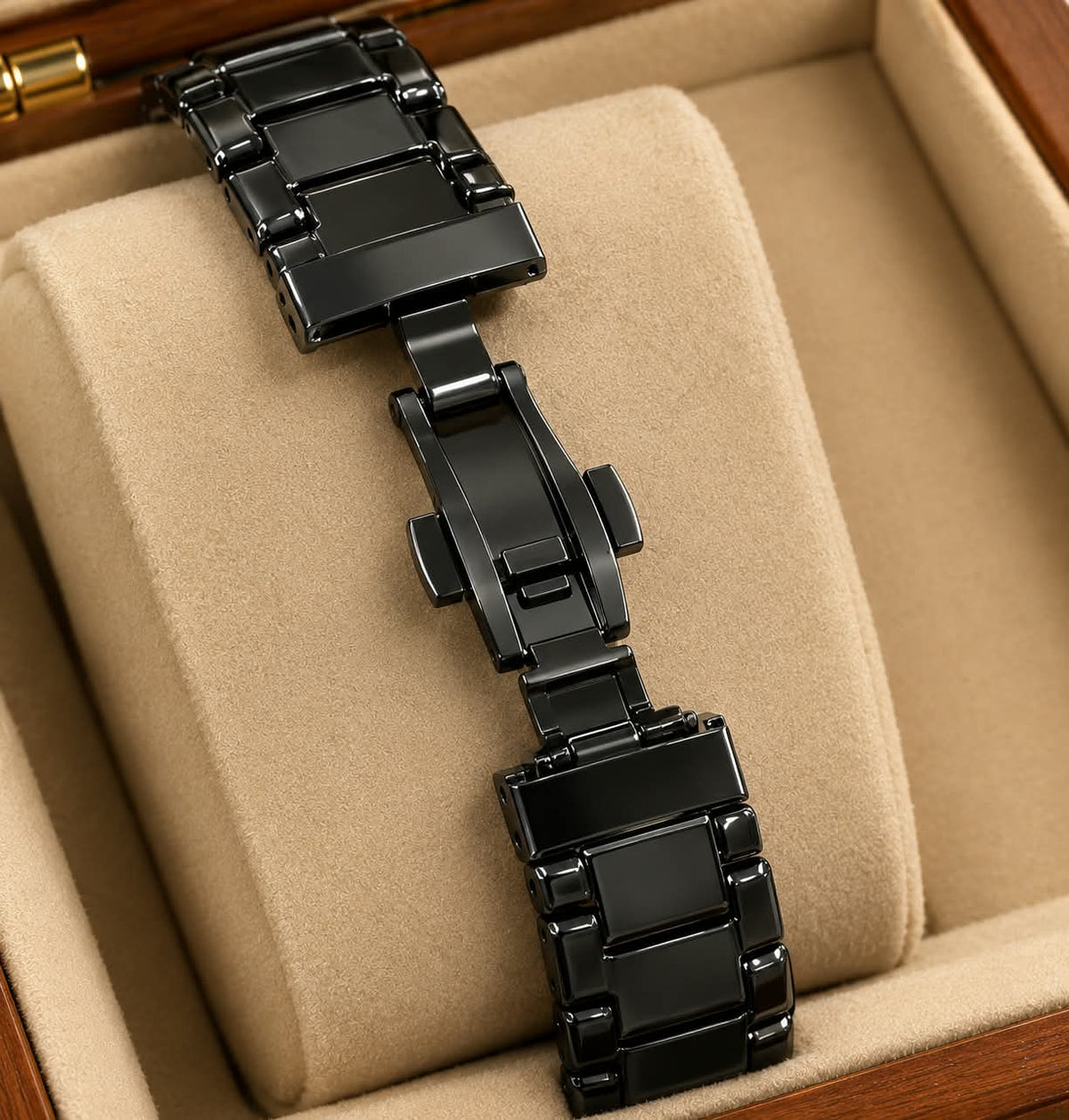 FITRON ( SPHIRE ) Black Strone Straps Watch
