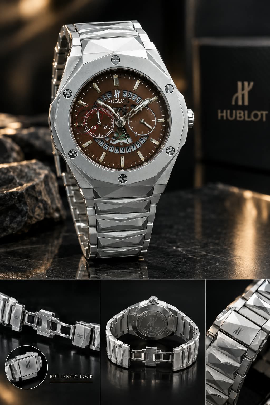 HUBLOT Premium watch with Date adjustable dial