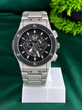 HUBLOT Luxury Chronograph Stainless Steel Watch – Butterfly Lock