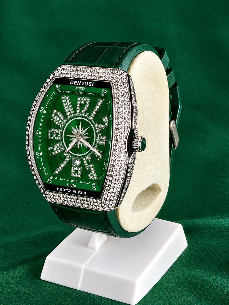DENVOSI Green Luxury Quartz Watch