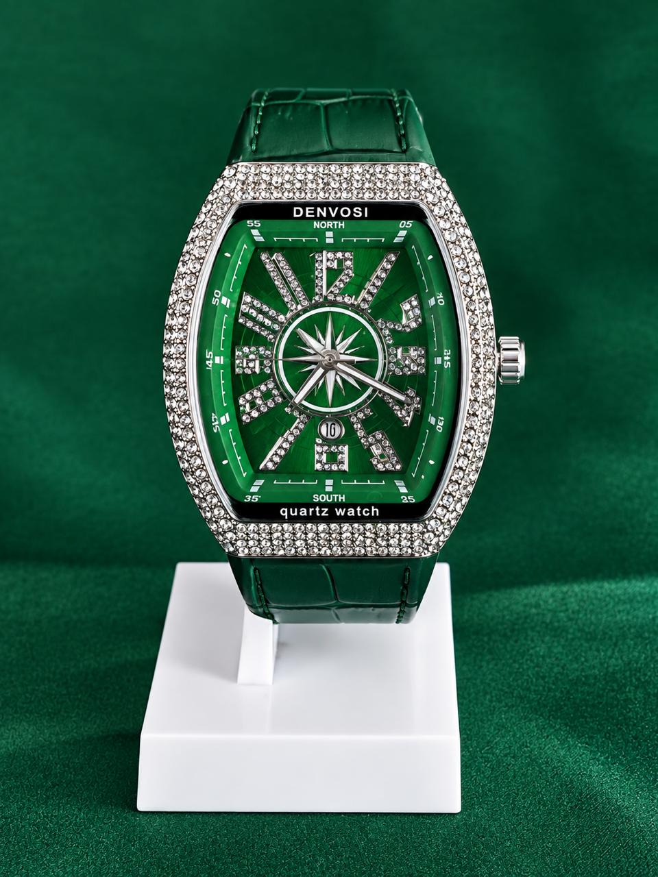 DENVOSI Green Luxury Quartz Watch