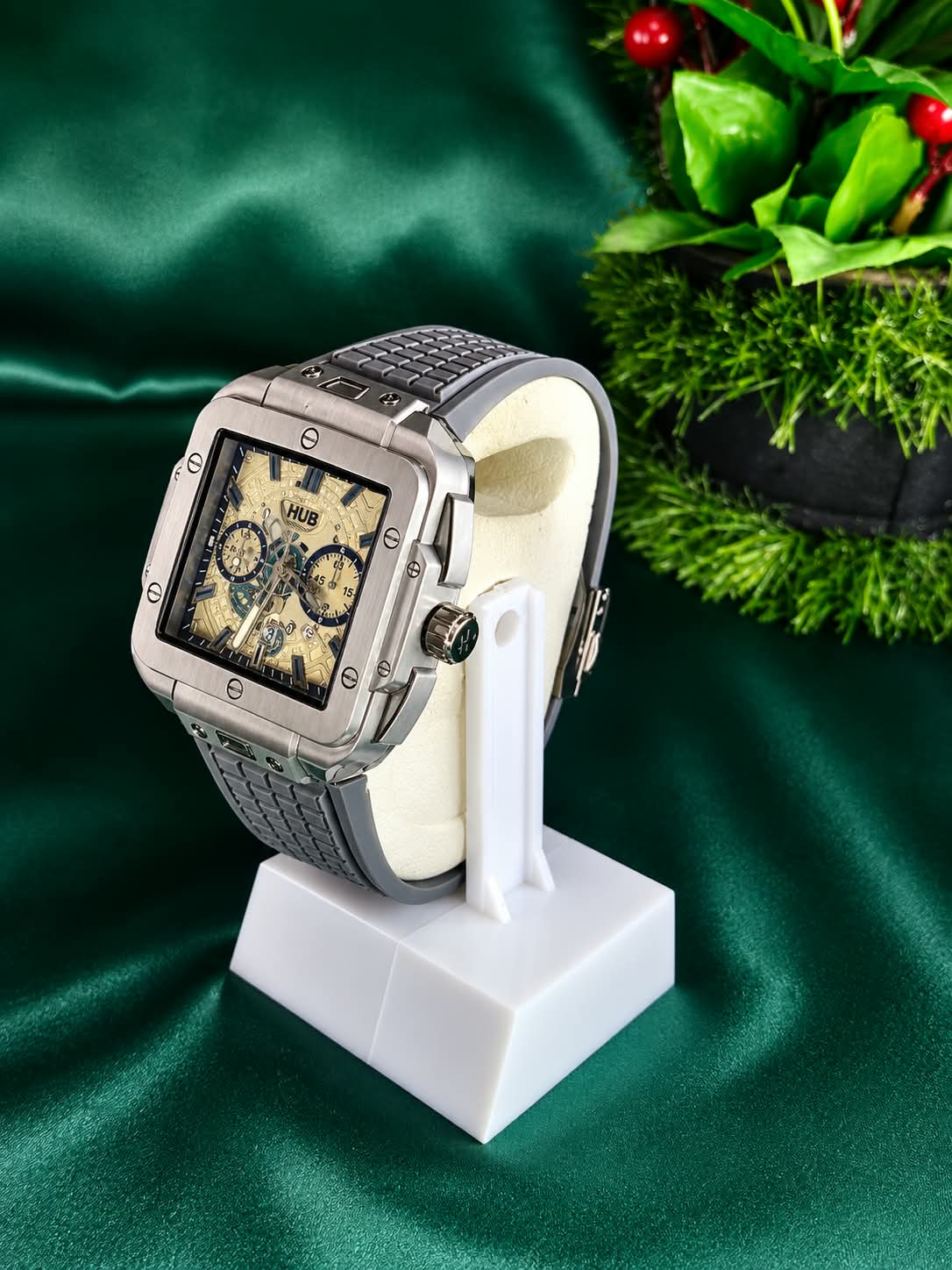 HUBLOT Luxury Square Chronograph Watch – Master Lock