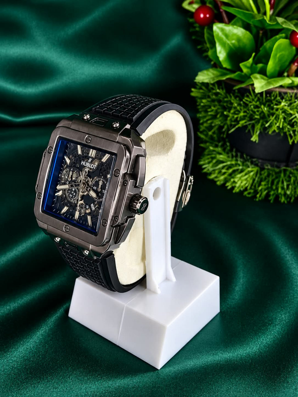 HUBLOT Luxury Square Chronograph Watch – Master Lock