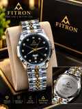 FITRON FT3648 – Luxury 2-Tone Stainless Steel Watch | Day & Date